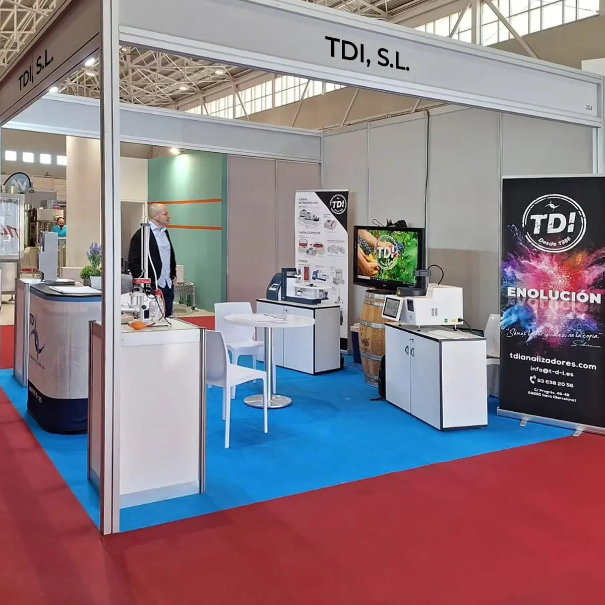 Side view of the TDI stand at SIEB 2024